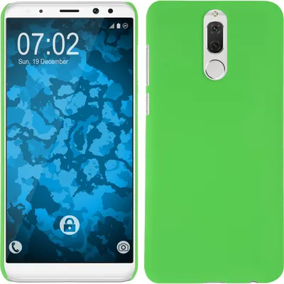 Produktbild von PhoneNatic Case kompatibel mit Huawei Mate 10 Lite - Hülle grün gummiert Hard-case Cover