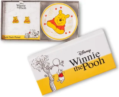 Productafbeelding van Winnie the Pooh - Cadeauset - Oorbellen + Schaal voor kleine spulletjes