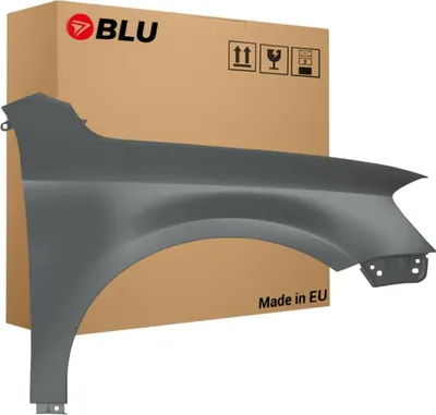 Zdjęcie produktu dla BLU Błotnik Premium pasujący do VW Volkswagen Passat B7 LI7F Prawy Szary UranoGrau | 2010-2014 | Przedni Przód | Lakierowany | Gotowy do montażu | Ocynk