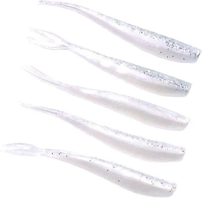 Imagen del producto de Señuelos artificiales para la pesca de lucio y trucha, 50 unidades, color blanco, 70 mm.