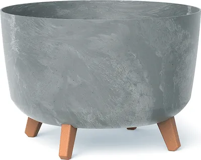 Zdjęcie produktu dla nabbi Donica plastikowa na nogach DGRL400E 39 cm - beton szary