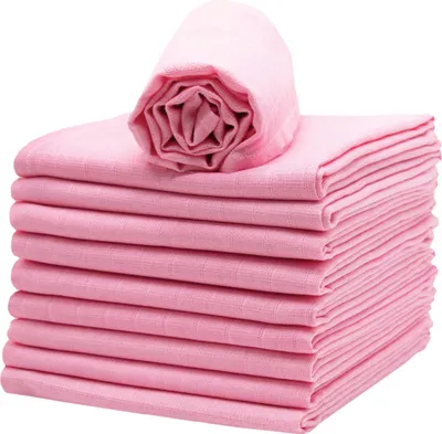 Produktbild von 10er Set Spucktücher, Baumwolle, 70x70 cm, rosa