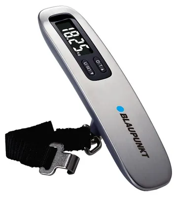 Produktbild von Blaupunkt LGS501 Digitale Kofferwaage, 3er-Set, bis 50 kg, LED-Display, Tara, Hold