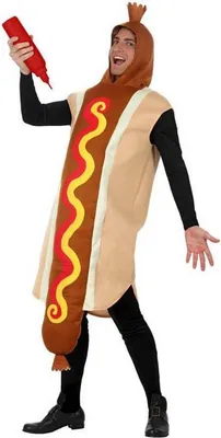 Produktbild von Hot dog-Kostüm für Erwachsene M / L