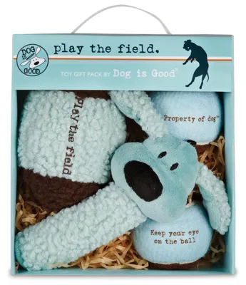 Immagine prodotto di Set di 4 giocattoli per cani Dog is Good – Giocattoli di peluche per il riporto e l'addestramento