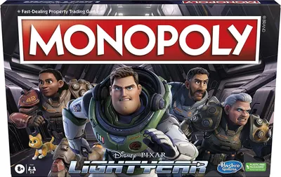 Produktbild von Hasbro - Monopoly - Lightyear (englisch) Brettspiel Gesellschaftsspiel Pixar Toy Story