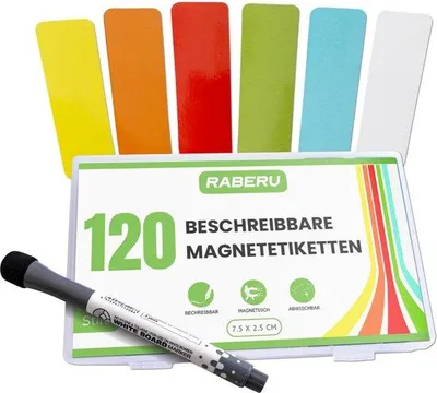 Obrázek produktu pro Magnetické proužky 75 x 25 mm, samolepicí, 6 barev