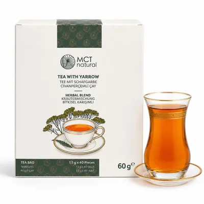 Produktbild von Tee mit Schafgarbe – Kräutermischung, 2 X 40 Teebeutel, Civan Percemi