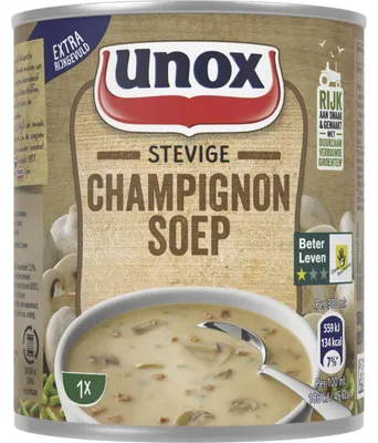 Produktbild von Unox Stevige Champignonsoep 300g – cremige, herzhafte Pilzsuppe
