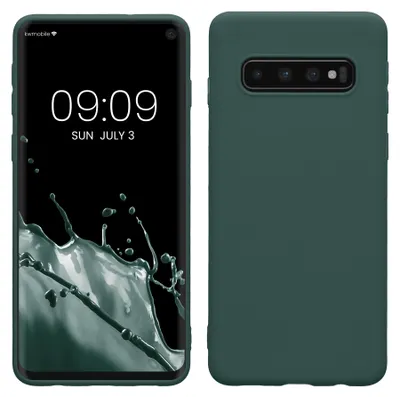 Produktbild von kwmobile Handyhülle für Samsung Galaxy S10 Hülle - TPU Case - Kabelloses Laden - Schutzhülle Cover in Blaugrün