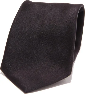 Produktbild von 5386S cravatta uomo D BY D raso di seta nero satin silk tie men