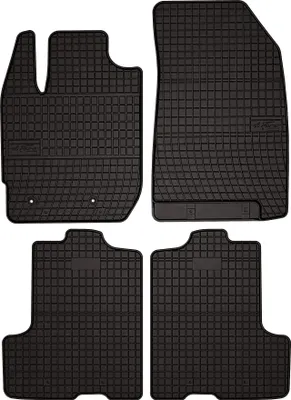 Immagine prodotto di Tappetini auto in gomma adatto per Dacia Duster II (2018-2021, SUV) neri, set 4 pz, con fissaggi