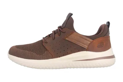 Zdjęcie produktu dla Buty sportowe Skechers DELSON 3.0 CICADA w dużych rozmiarach, brązowe 210238 CDB – duże buty męskie