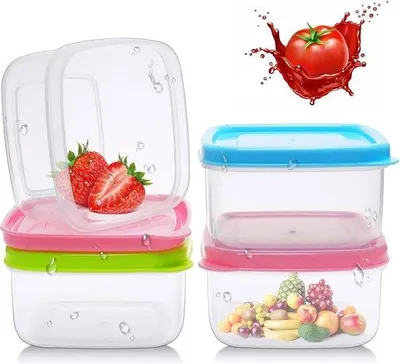 Produktbild von Famanu Aufbewahrungsboxen mit Deckel, 4 Stück, 250 ml, für Saucen und Dressings