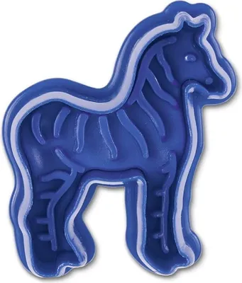 Image de Städter Emporte-pièce zèbre 6 cm bleu