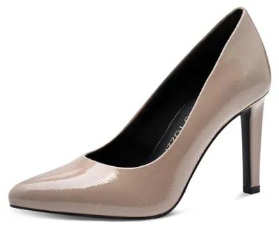 Produktbild von Marco Tozzi Damen Pumps Spitz Elegant, Beige (Taupe Patent), 36 EU