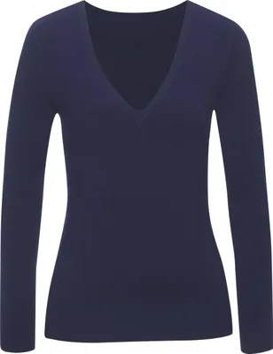 Produktbild von VIVANCE V-Ausschnitt-Pullover marine Größe 36/38