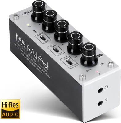 Produktbild von INLINE AmpEQ mobile Hi-Res AUDIO Kopfhoerer-Verstaerker und Equalizer 3.5mm Klinke, mit Akku