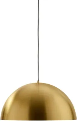 Zdjęcie produktu dla Bonella - Lampa wisząca mosiężna 1XE27 max 1X60W IP20 - Lampa sufitowa o nowoczesnym wzornictwie z aluminium - Gniazdo E27