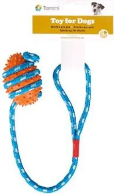 Obrázek produktu pro Hračka pes granát ježatý na šnůře 45cm