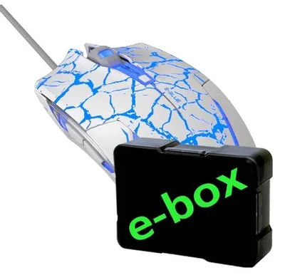 Obrázek produktu pro E-blue EMS624WHCAIU, Optický, USB Typ-A, 2500 DPI, Modrá, Bílá