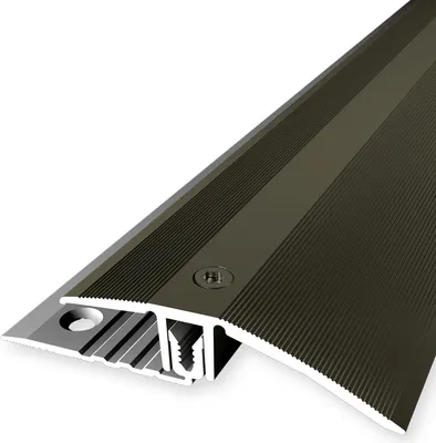Produktbild von PROVISTON | Übergangsprofil | Laminatausgleich | Breite: 56 mm | Höhenausgleich: 7 - 18 mm | Länge: 1000 mm | Aluminiumprofil | Bronze | 1 Stück