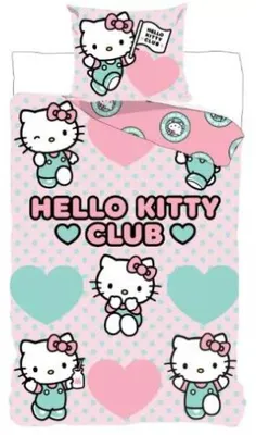 Produktbild von Javoli Hello Kitty Club Bettbezug 140 X 200 cm - 70x90 cm - Baumwolle