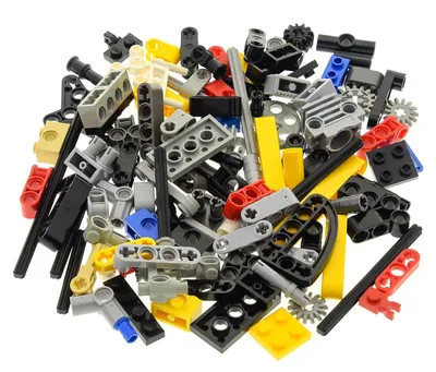 Produktbild von 100 Lego Technic Kiloware ca 80g Teile gemischt z.B. Verbinder Winkel Kreuzachse