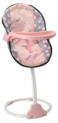 Image de Poppenstoel 3 en 1 gris rose 42x40x40 cm Chaise jouet