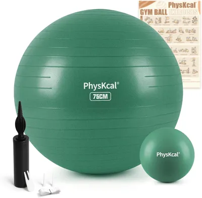 Zdjęcie produktu dla Piłka gimnastyczna 75 cm, anti-burst, PVC, do 300 kg, do domu