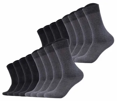 Produktbild von s.Oliver Uni Socken, 16er Pack - Kurzsocken, einfarbig Grau 35-38