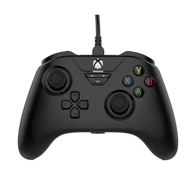 Zdjęcie produktu dla snakebyte Gamepad Base X czarny - Oficjalnie licencjonowany, przewodowy kontroler Xbox Series X|S i PC z czujnikami efektu Halla i złączem audio