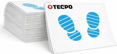 Produktbild von TECPO 500x Einweg Fußmatten 500x380 mm Fußraummatten Fußraumschoner Teppichschoner