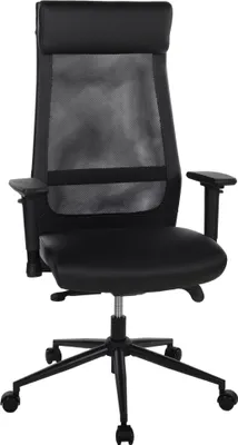 Produktbild von Bürostuhl >Homepro< Kaltschaumpolster, Netrücken, schwarz - 68x117x68cm (BxHxT)