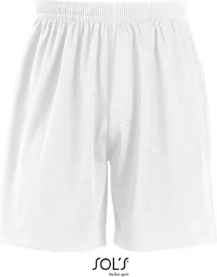 Produktbild von SOLs Teamsport 01221 | Herren Basic Shorts San Siro / Elastischer Bund mit Kordel - Farbe: White - Größe: S