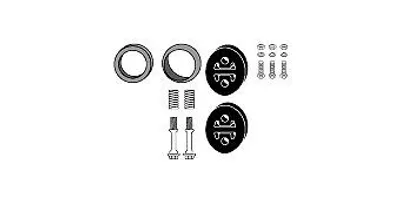Produktbild von HJS 82 48 8007 Montagesatz Auspuffanlage Abgasanlage für TOYOTA Avensis Kombi (T22) AVENSIS (T22) AVENSIS Liftback (T22)