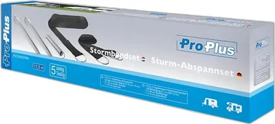 Produktbild von Sturm-Abspannset 12,5m - Markisensicherung - Heringe, Feder, Gurte