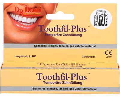 Produktbild von Dr.Denti Toothfil-Plus temporäre Zahnfüllung, 3 St. Kapseln