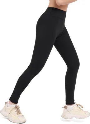 Produktbild von Sportleggings Mädchen, bequeme lange Yoga Leggings, elastischer Bund, zum Joggen