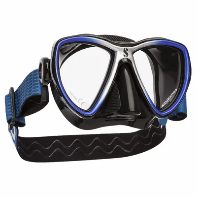 Produktbild von Scubapro Synergy Mini Tauch- und Schnorchelmaske für schmale Gesichter, Farbe:schwarz/silber