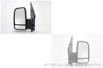 Produktbild von Außenspiegel passend für Mercedes Sprinter 906 06/06-04/09 Set L R schw. A9068106016 2E1857501F 9068106016 0008111022 0018228920 002811 Johns