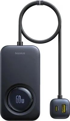 Obrázok produktu pre Baseus PrimeTrip USB-C 1,5 m 60 W 3x USB, 3x USB-C čierna nabíjačka do auta