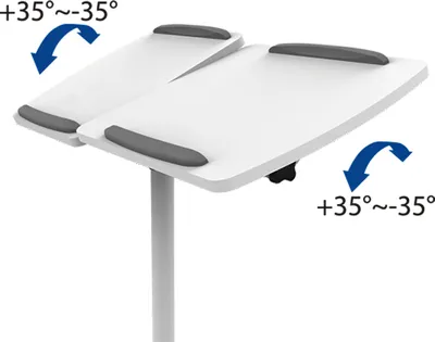 Productafbeelding van LogiLink BP0067A: LogiLink multimedia projectiewagen, wit/grijs