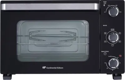 Produktbild von Elektro Minibackofen, CONTINENTAL EDISON CEMF28B2, 28L, Schwarz, 1500W, Drehspieß, Umluft