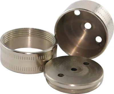Produktbild von Wandscheiben 3-teilig 28 mm Messing vernickelt