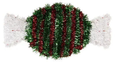 Zdjęcie produktu dla Clayre & Eef Świąteczna zawieszka 33 x 2 x 16 cm, zielona, z tworzywa sztucznego