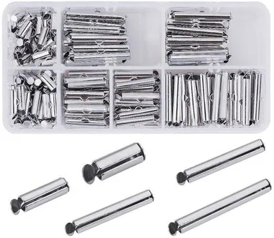 Productafbeelding van Sieradenverlussen - 200 stuks - Sluitingen voor sieraden - Sluitringen - Sluiting voor armbanden - Kettinggesp - Inclusief hoofdschroeven/veren - Sieraden sluiting