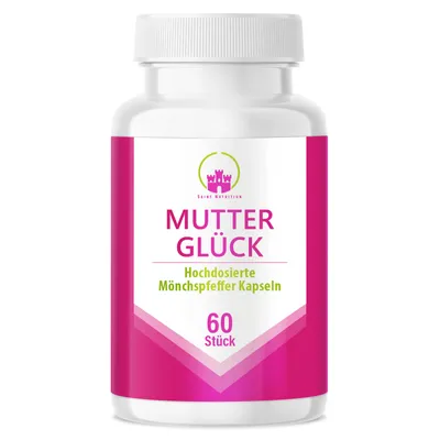 Produktbild von Saint Nutrition® Mutterglück – Mönchspfeffer – Vitex Agnus Castus – hormonelle Gleichgewicht – für Kindеrwunsch, PMS - Wechsеljahre - schwanger werden