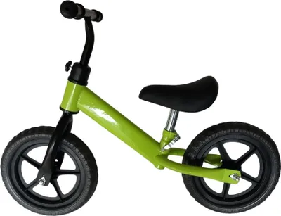 Produktbild von Laufrad Kinder 12 Zoll Vollgummireifen Balance Bike Lauflernrad Fahrrad Grün