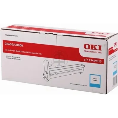 Image de OKI Tambour Cyan pour C8600, Original, OKI C8600, C8800, 20000 ppm, Impression laser, Cyan, Cyan